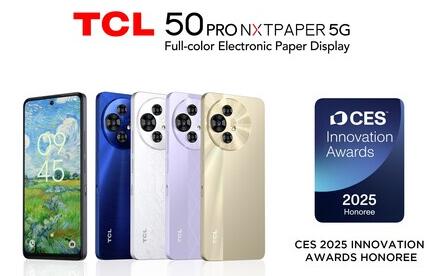 TCL 50 PRO NXTPAPER 5G Smartphone Named CES 2025 Innovation Award Honoree